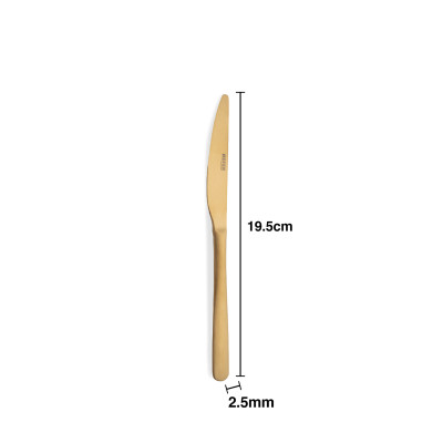 Faca Inox Stuttgart Gold Sobremesa 2.5mmX19.5cm